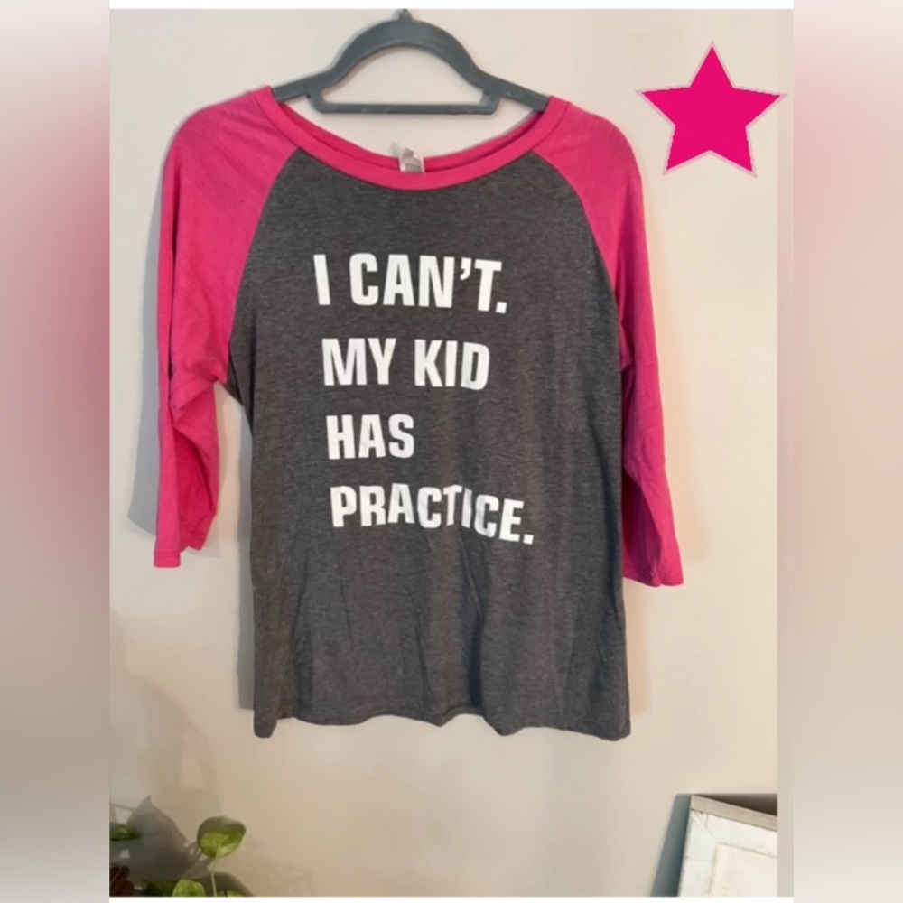 I can’t. My kid has practice 3/4 sleeve shirt.